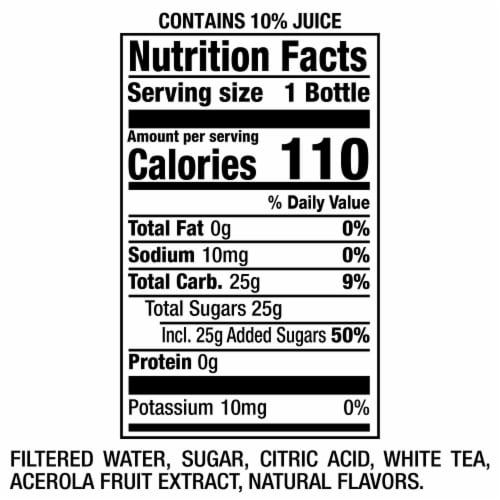 Snapple® Elements™ Air Prickly Pear & Peach White Tea Perspective: bottom