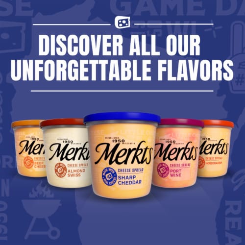 Merkts Sharp Cheddar Spreadable Cheese Cup Perspective: bottom