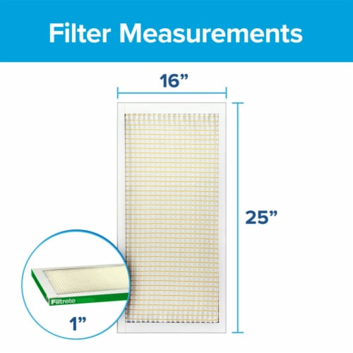Filtrete™ Electrostatic 700 MPR 16 in x 25 in x 1 in Furnace AC Air Filter Perspective: bottom