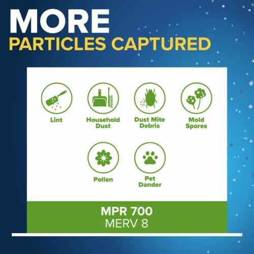 Filtrete™ Electrostatic 700 MPR 20 in x 20 in x 1 in Furnace AC Filter Perspective: bottom