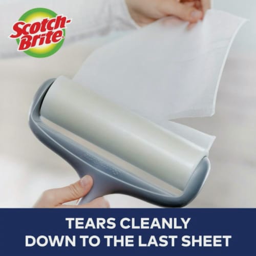 Scotch-Brite™ 50% Stickier Large Surface Lint Roller Refill Perspective: bottom
