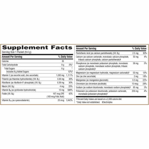 Emergen-C 1000mg Vitamin C Powder with Antioxidants B Vitamins Immune Support Pink Lemonade Perspective: bottom