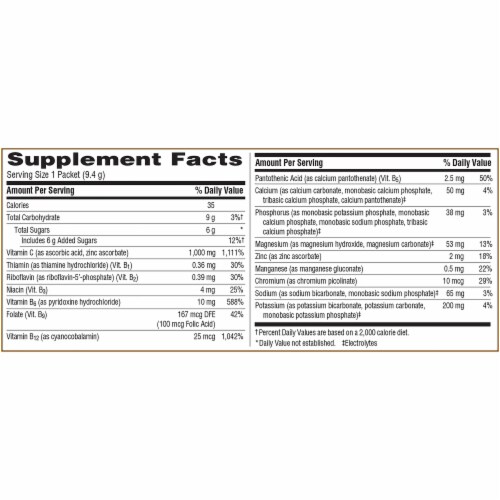 Emergen-C 1000mg Vitamin C Powder with Antioxidants B Vitamins Immune Support Pink Lemonade Perspective: bottom