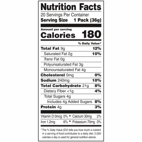Lance Sandwich Crackers Toasty Peanut Butter 20 Individually Wrapped Packs Perspective: bottom