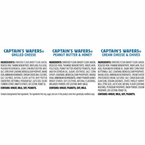 Lance® Captain's Wafers® Sandwich Crackers Variety Pack Perspective: bottom