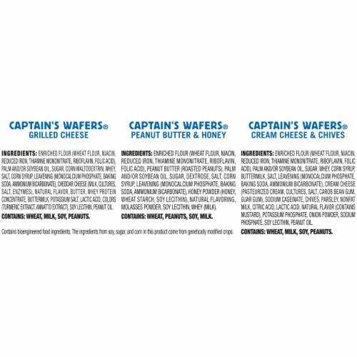 Lance® Captain's Wafers® Sandwich Crackers Variety Pack Perspective: bottom
