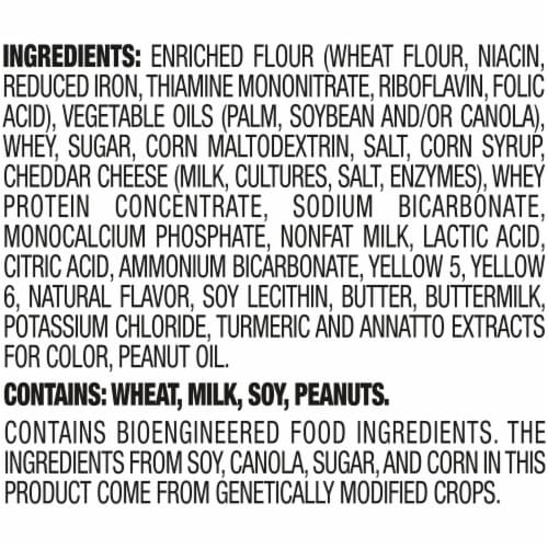 Lance® Toasty® Cheddar Cheese Sandwich Crackers Perspective: bottom