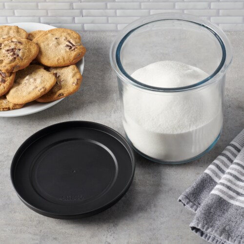 Anchor Hocking Goode Sundry Jar with Black Lid, 3 qt Kroger
