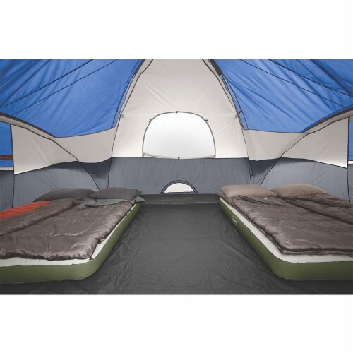 Coleman Red Canyon 8 Person 17 x 10 Foot Outdoor Large Family Camping Tent, Blue Perspective: bottom