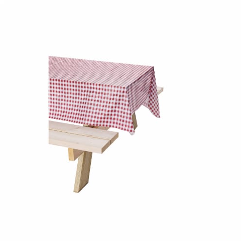 Coleman® Vinyl Tablecloth - Red/White Perspective: bottom
