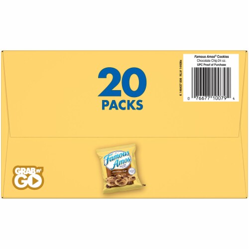 Famous Amos Bite Size Chocolate Chip Cookies Perspective: bottom