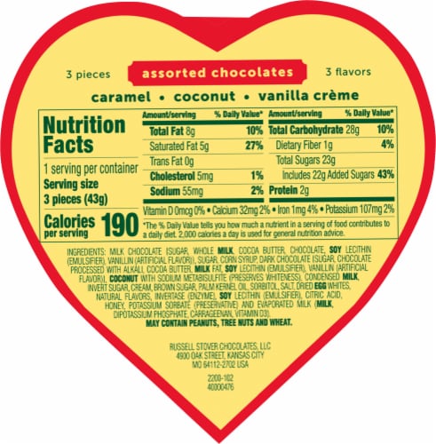 WHITMAN'S SAMPLER Valentine's Day Animal Friends Assorted Milk & Dark Chocolate Heart Gift Box Perspective: bottom