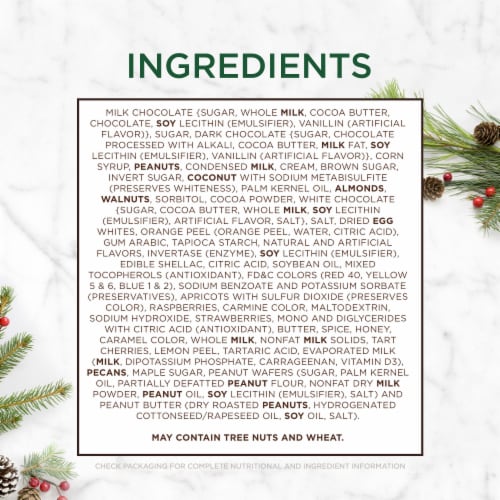 WHITMAN'S SAMPLER Christmas Assorted Milk & Dark Chocolate Gift Box Perspective: bottom