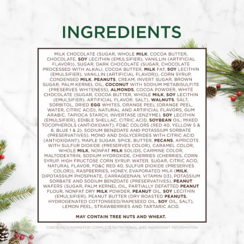 WHITMAN'S SAMPLER Christmas Assorted Milk & Dark Chocolate Sampler Gift Box Perspective: bottom