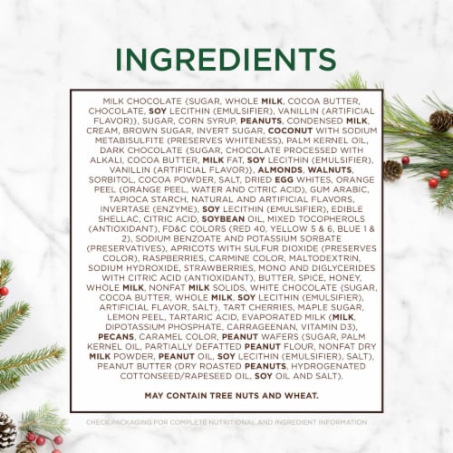 WHITMAN'S SAMPLER Christmas Assorted Milk Chocolate Gift Box Perspective: bottom