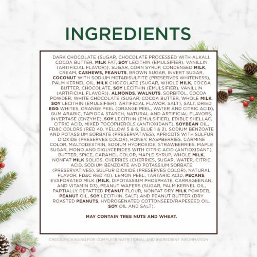 WHITMAN'S SAMPLER Holiday Assorted Dark Chocolate Gift Box Perspective: bottom