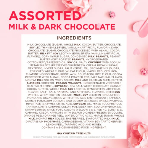 Valentine's Day Cheetah Heart Assorted Milk & Dark Chocolate Candy Gift Box Perspective: bottom