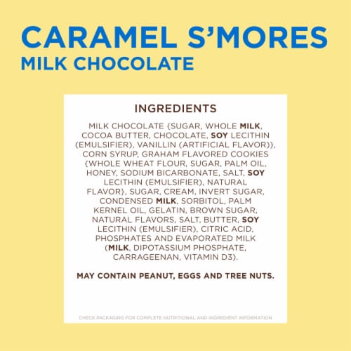 WHITMAN'S S'Mores Caramel Milk Chocolate Candy Bag Perspective: bottom