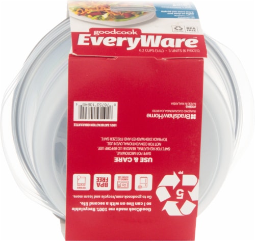 Good Cook EveryWare™ Large Bowls Containers + Lids Perspective: bottom