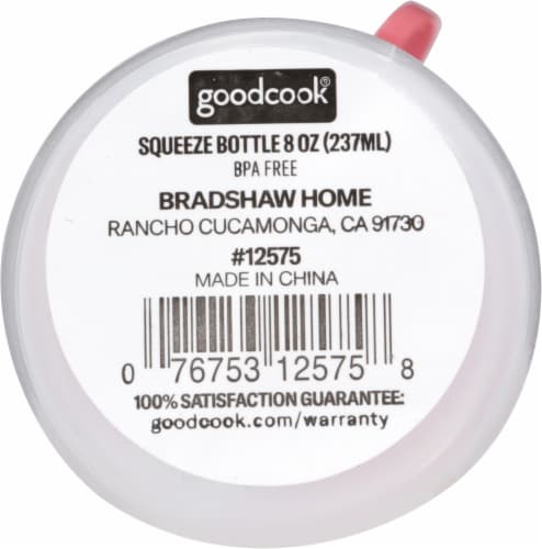 GoodCook® 18 oz Squeeze Dispenser Bottle- Clear Perspective: bottom