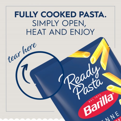 Barilla Ready Pasta Penne Fully Cooked Non-GMO Microwave Pasta Perspective: bottom