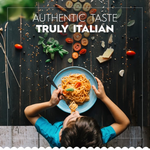 Barilla Mostaccioli Pasta, Quality Non-GMO and Kosher Certified Pasta Perspective: bottom