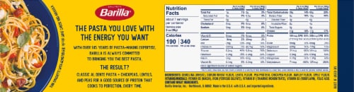 Barilla Protein+ (Plus) Thin Spaghetti Pasta Non-GMO and Kosher Certified Plant Based Protein Pasta Perspective: bottom