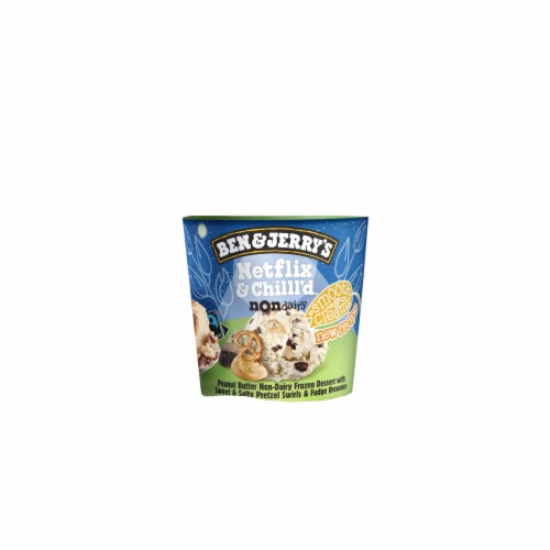 Ben & Jerry's Non-Dairy Netflix & Chilll’d™ Peanut Butter Frozen Dessert Perspective: bottom