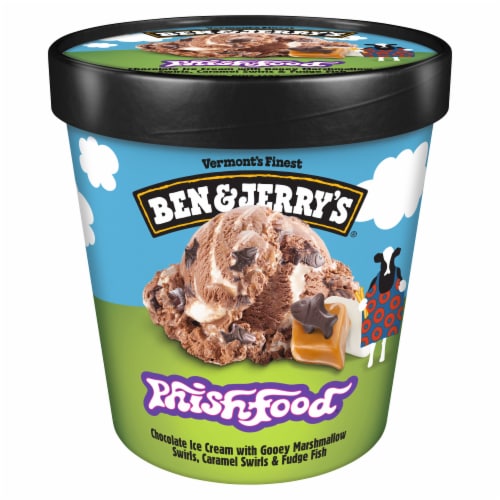 Ben & Jerry's Phish Food® Chocolate Ice Cream Pint Perspective: bottom