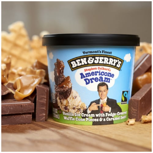 Ben & Jerry's Americone Dream with Vanilla Ice Cream Cup Perspective: bottom