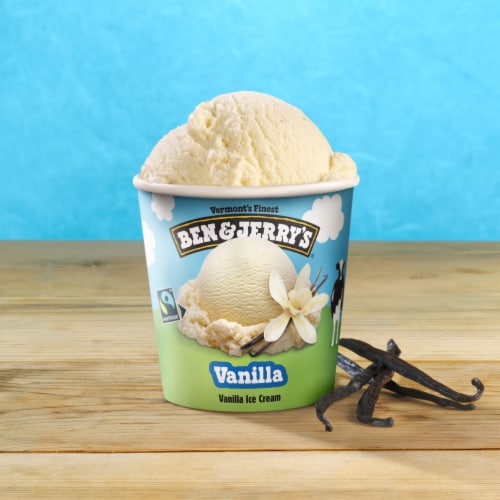 Ben & Jerry's Non-GMO Vanilla Ice Cream Perspective: bottom