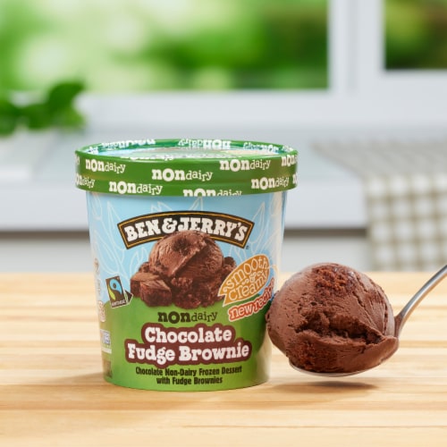 Ben & Jerry's Chocolate Fudge Brownie Frozen Non-Dairy Dessert Perspective: bottom