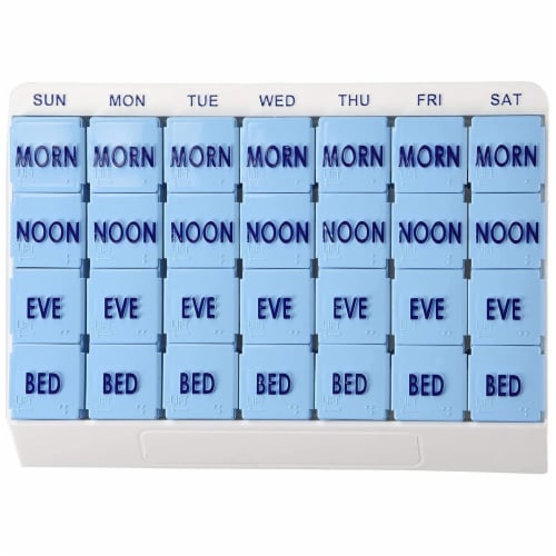 Medi Tray 7 Day Pill Organizer 70027L Perspective: bottom