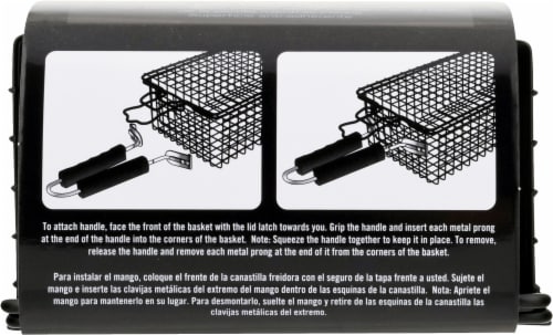 Mr. Bar-B-Q Deluxe Non-Stick Grill & Flip Basket Perspective: bottom