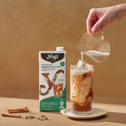Yogi Barista Caffeine free Organic Chai Latte Herbal Tea Concentrate Perspective: bottom