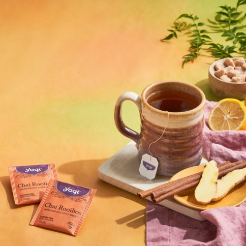 Yogi Chai Rooibos Organic Herbal Tea Bags Perspective: bottom