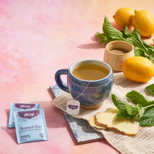 Yogi Stomach Ease Organic Herbal Tea Bags Perspective: bottom