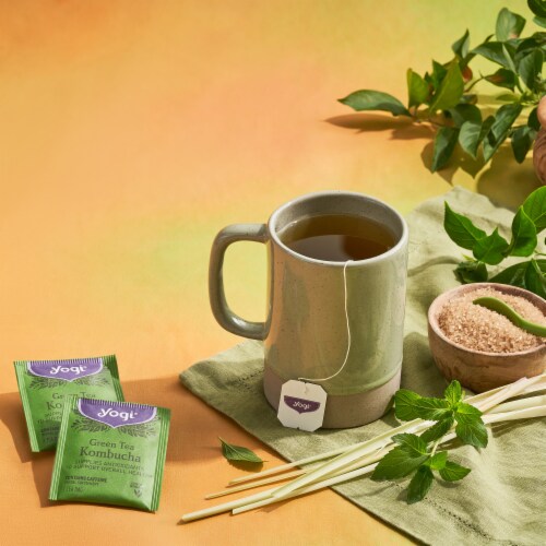 Yogi Organic Kombucha Green Tea Bags Perspective: bottom