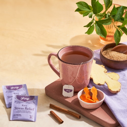 Yogi Kava Stress Relief Tea Bags Perspective: bottom