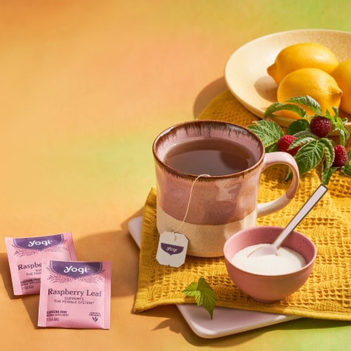 Yogi Raspberry Leaf Organic Herbal Tea Bags Perspective: bottom