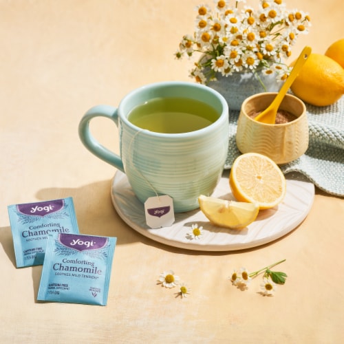 Yogi Comforting Chamomile Organic Herbal Tea Bags Perspective: bottom