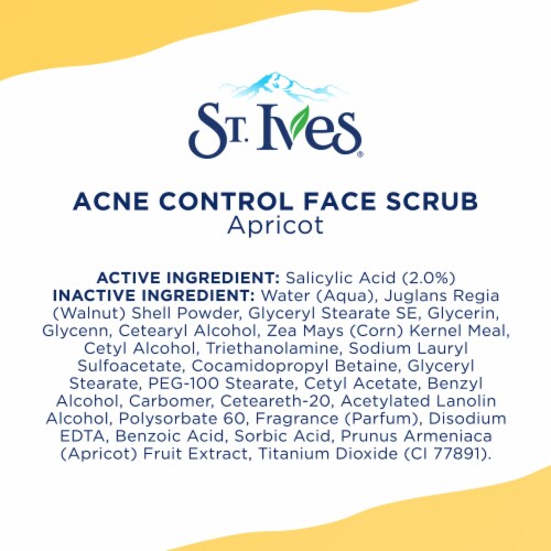 St. Ives® Oil-Free Salicylic Acid Acne Control Apricot Face Scrub Perspective: bottom