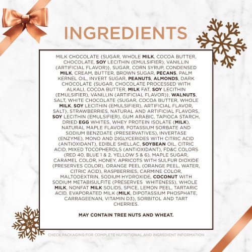 RUSSELL STOVER Christmas Milk Chocolate Assortment Gift Box Perspective: bottom