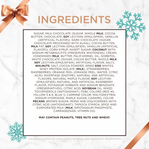 RUSSELL STOVER Christmas Assorted Crèmes in Milk & Dark Chocolate Gift Box Perspective: bottom