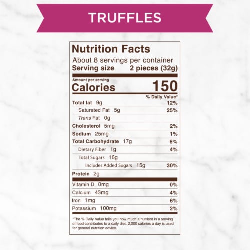 RUSSELL STOVER Christmas Truffles in Milk Dark & White Chocolate Gift Box Perspective: bottom