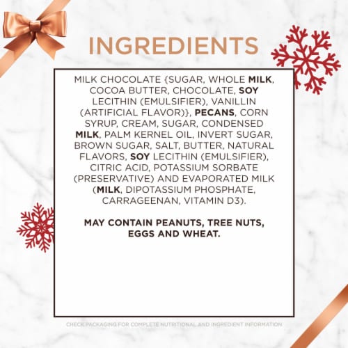 RUSSELL STOVER Christmas Milk Chocolate Pecan Delight Gift Box Perspective: bottom