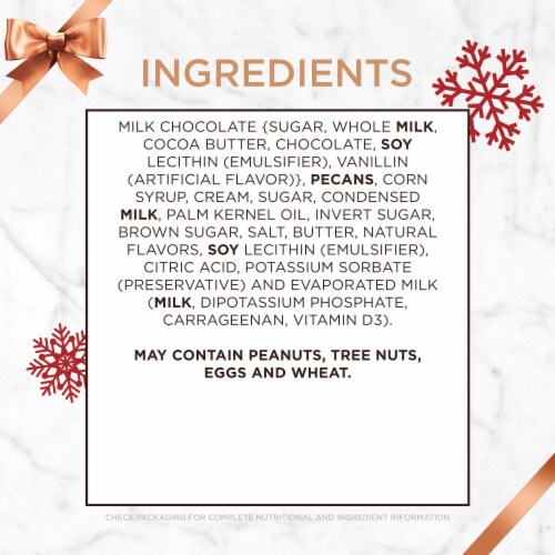 RUSSELL STOVER Christmas Milk Chocolate Pecan Delight Gift Box Perspective: bottom