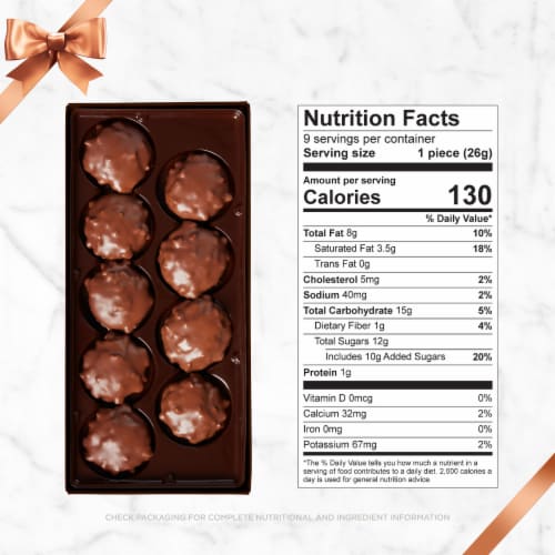 RUSSELL STOVER Pecan Delights Milk Chocolate Candy Gift Box Perspective: bottom