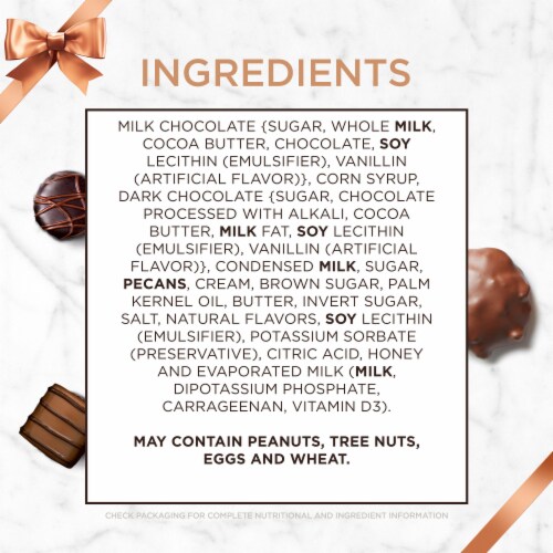RUSSELL STOVER Assorted Milk & Dark Chocolate Trial Size Gift Box Perspective: bottom