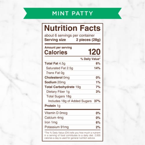 RUSSELL STOVER Dark Chocolate Mint Patty Bag Perspective: bottom